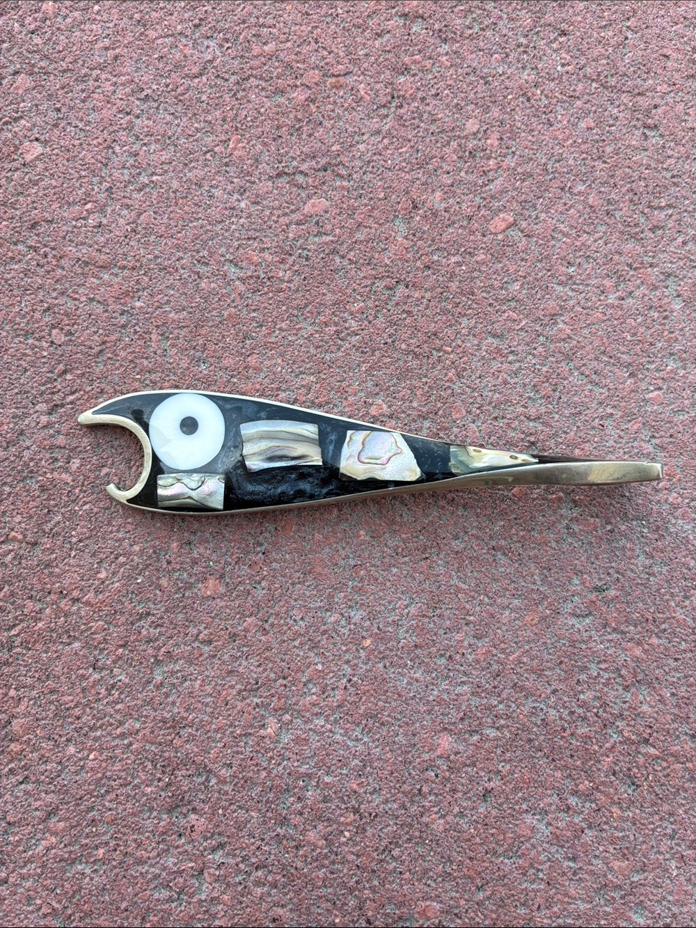 Vintage Mexican Alpaca Silver Fish Bottle Opener